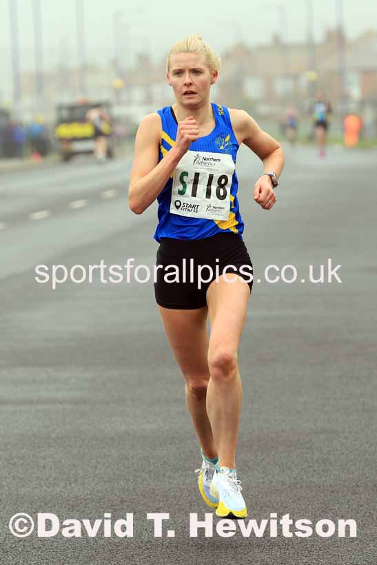 Senior womens 6 Stage 2023 Northern Mens 12 stage and Womens 6 Stage Relays and Young Athletes, Redcar. Photo: David T. Hewitson/Sports for All Pics